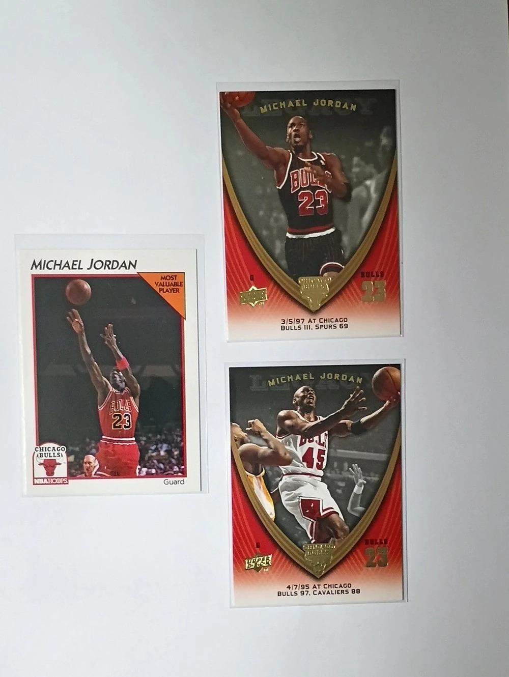 Upper Deck Michael Jordan Legacy / NBA Hoops Basketball Cards